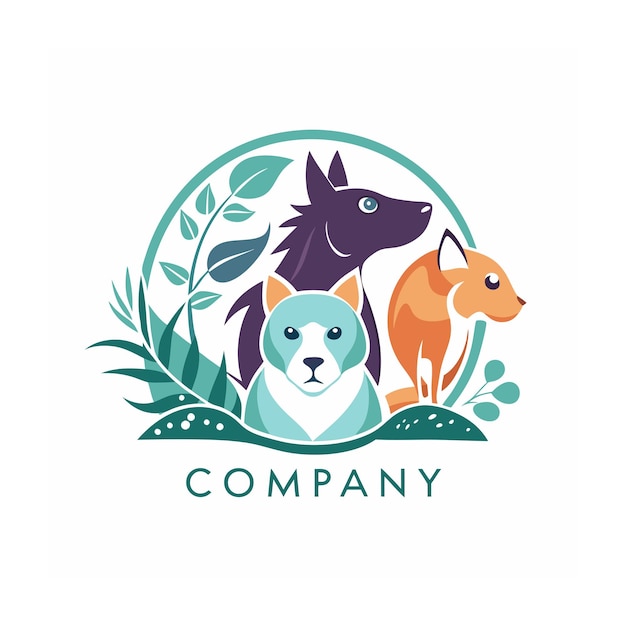 Animals and Pets logo template