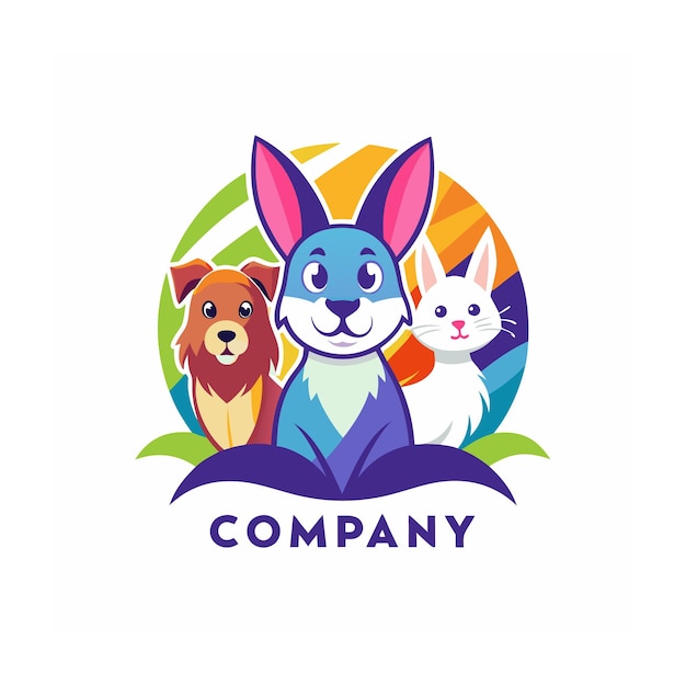 Animals and Pets logo template