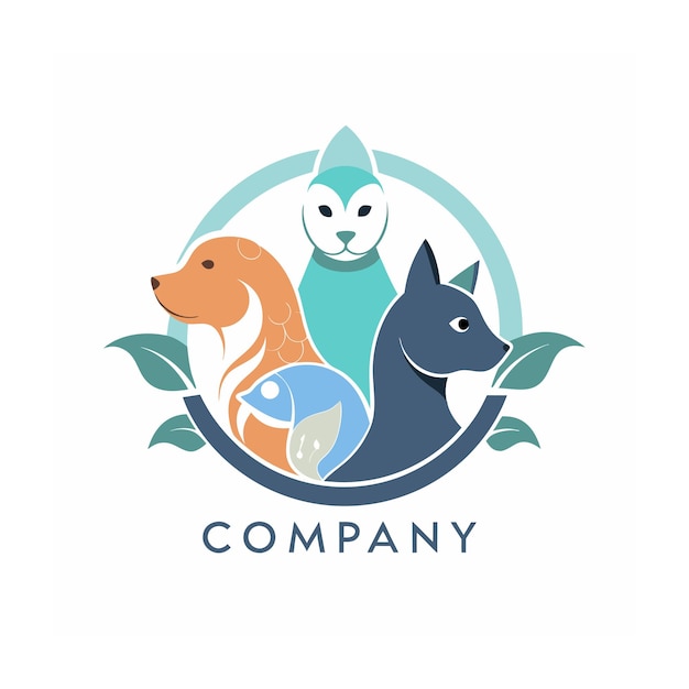 Animals and Pets logo template