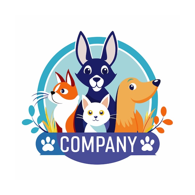 Animals and Pets logo template