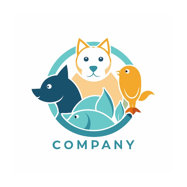 Vector animals and pets logo template