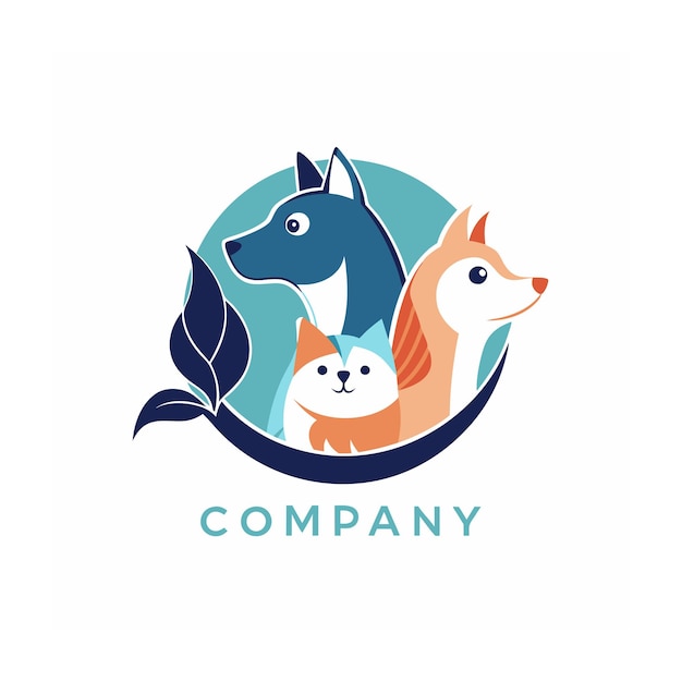 Animals and Pets logo template