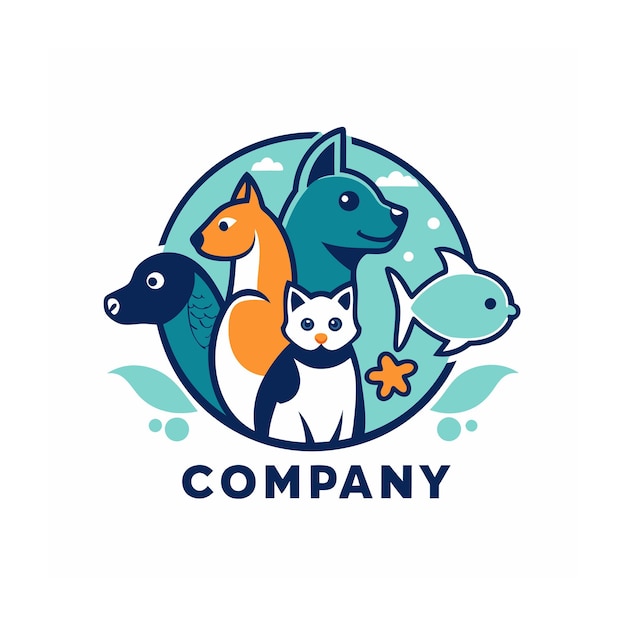 Animals and Pets logo template