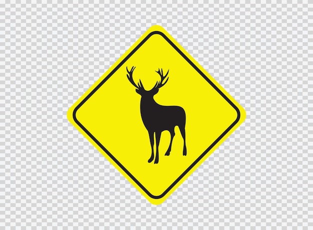 Animals Sign Warning Road Symbol Traffic Illustration