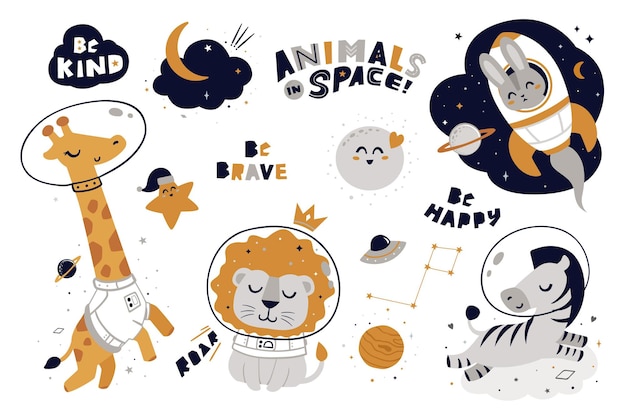 Animals in space element