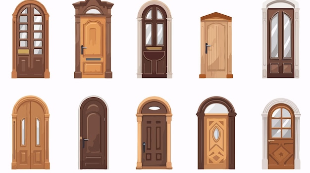 Animated Cartoon Doors Opening Motion Illustration