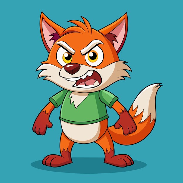 Vector the animated fox exudes excitement with a big smile showcasing its playful character while standing confidently ready for an adventure