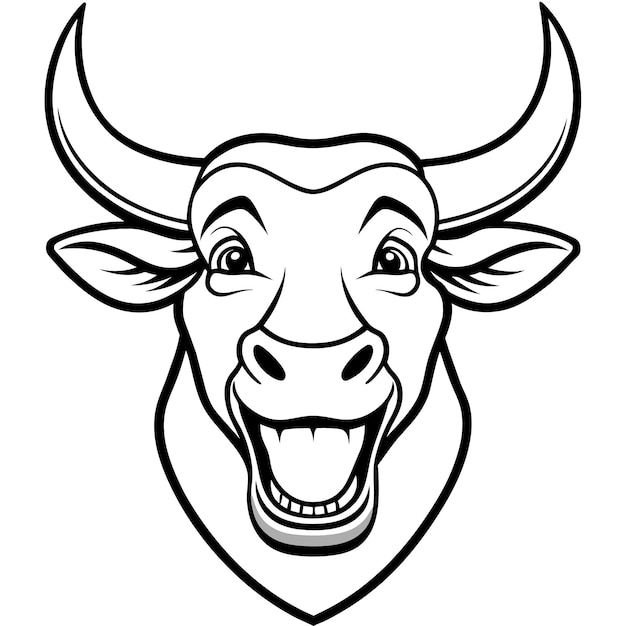 AnkoleWatusi bull laughs icon vector illustration