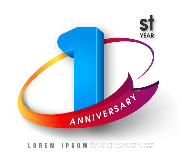 Anniversary emblems template design