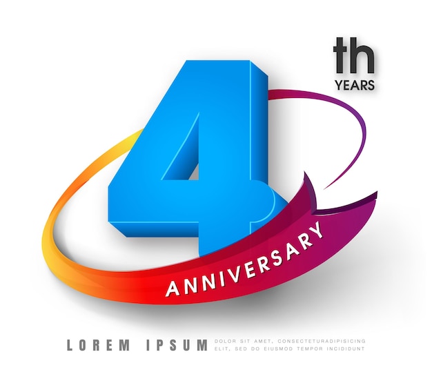 Anniversary emblems template design