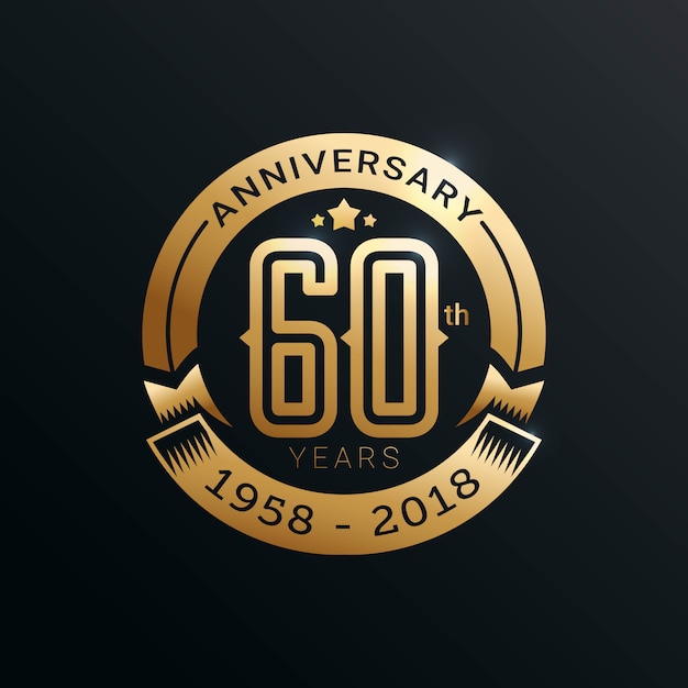 Anniversary emblems template design