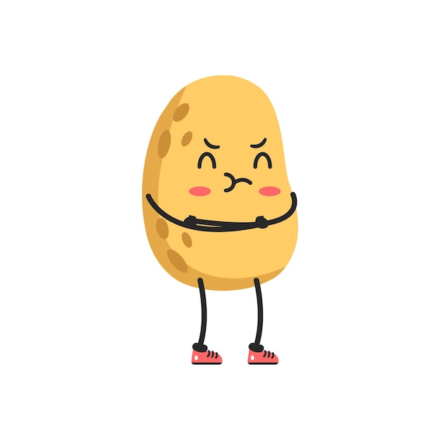 Annoyed Potato Illustration