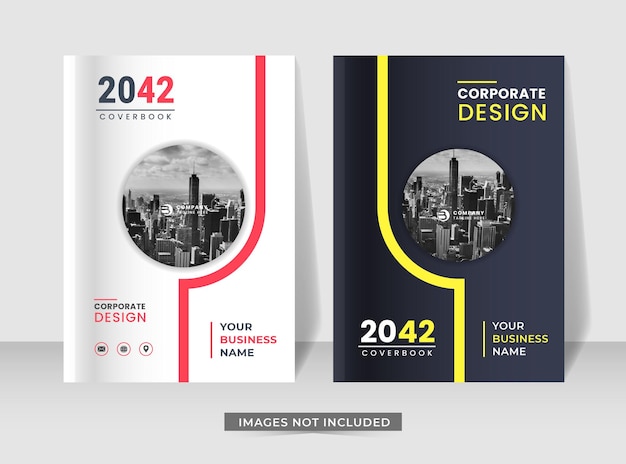 Annual report book cover layout design flyer brochure A4 size design template