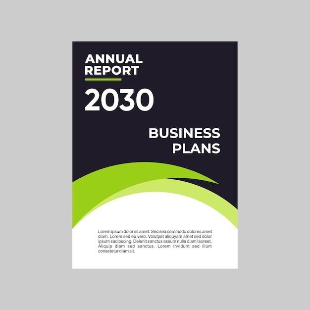 Annual report brochure flyer design template vector Leaflet presentation book cover templates2030