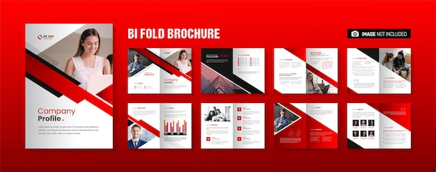 Annual report company profile proposal brochure template design