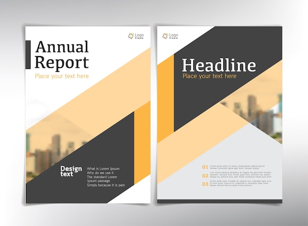 Annual report cover pages