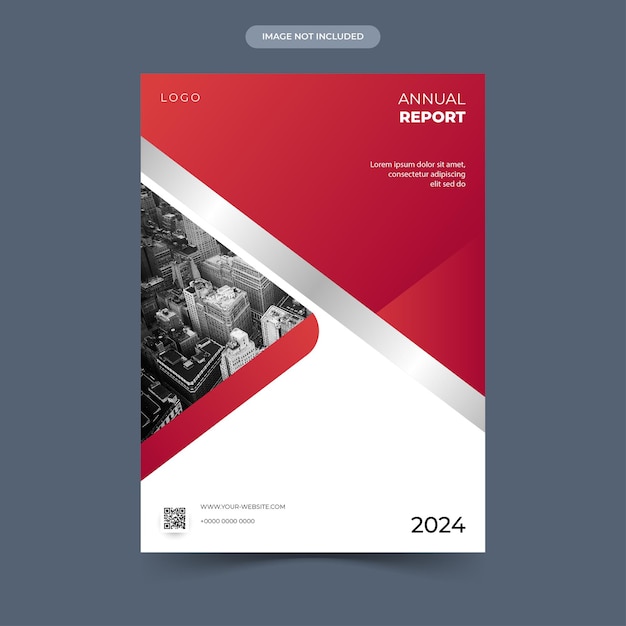 Annual report cover template design