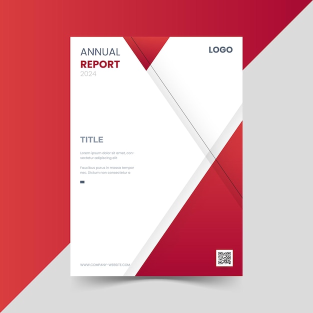 Annual report cover template design