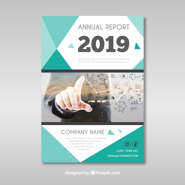 Annual report cover template