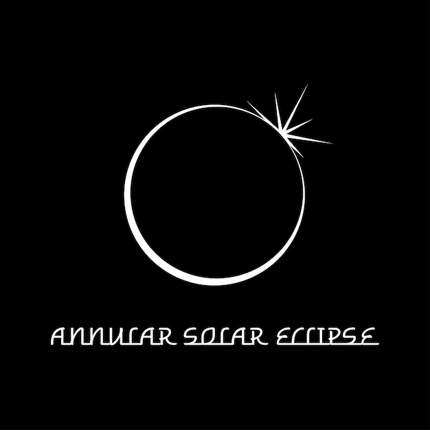 Vector an annular solar eclipse is expected the moon will cover the sun forming a solar corona