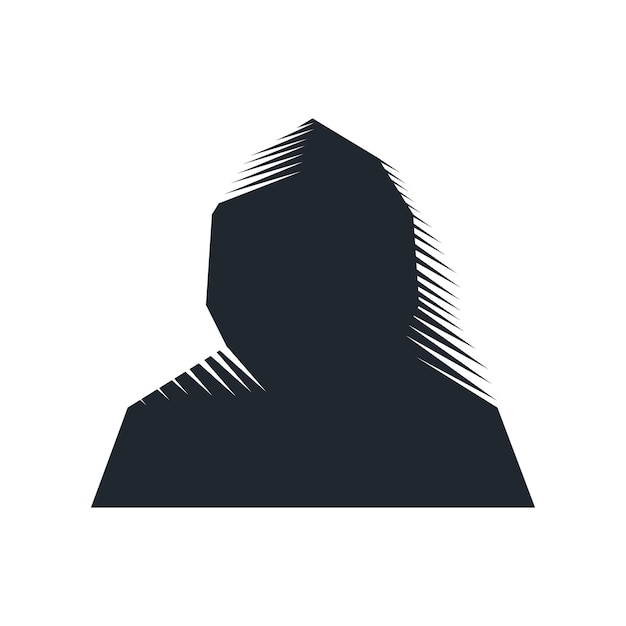 Anonymous hooded avatar hidden user incognito hacker Isolated vector illustration