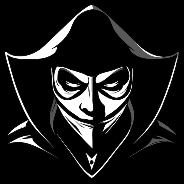 anonymous secret society hacker vector illustration