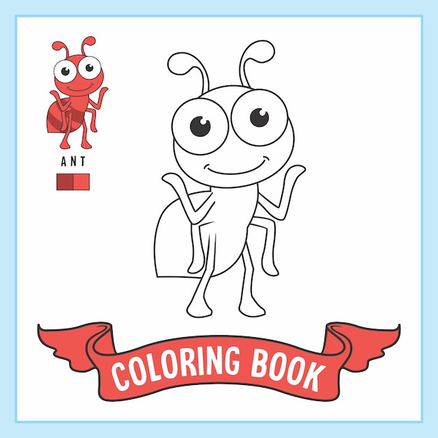 Ant Animals Coloring Book Pages