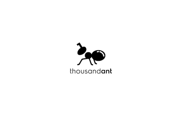 ant and animals logo design template