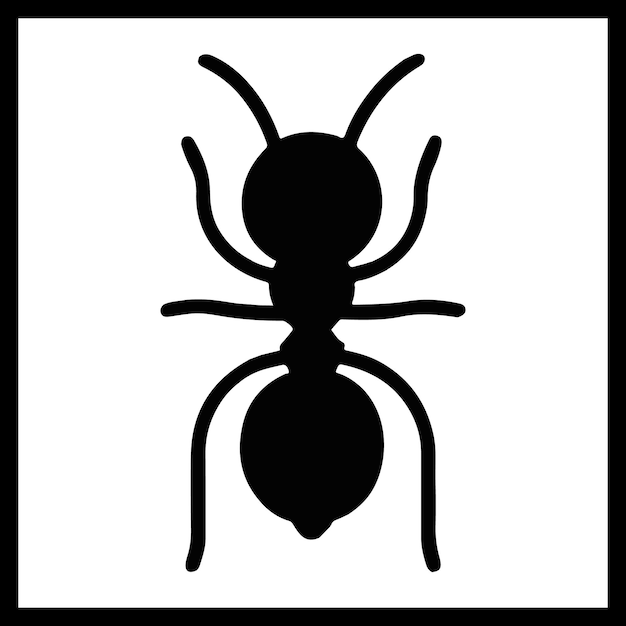 Ant silhouette image