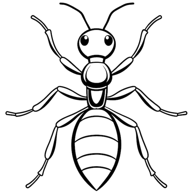 Ant sits icon vector illustration