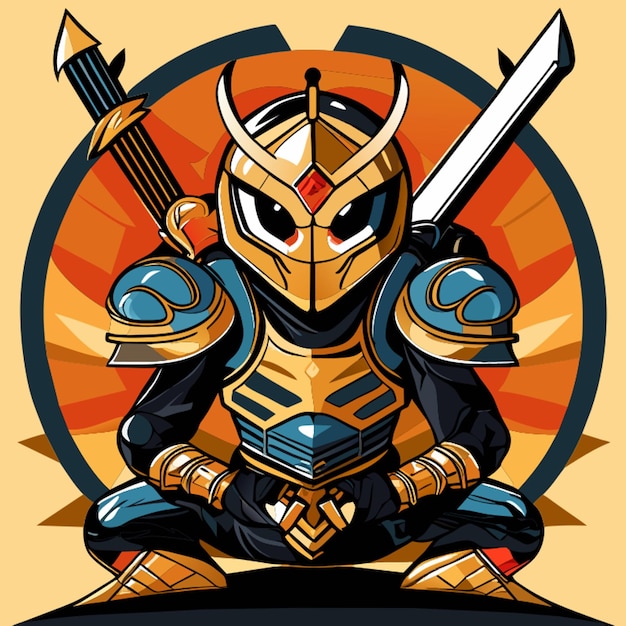 ant warrior vector illustration