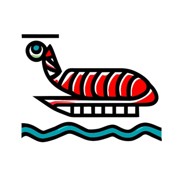 antarctic krill shrimp screams icon vector illustration icon