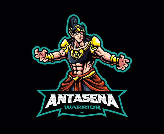 Antasena mascot logo design