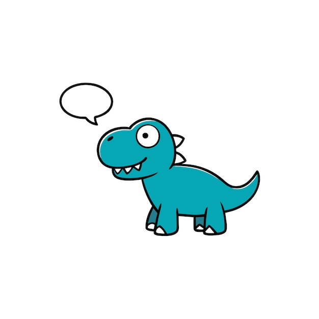 Anteosaurus dinosaur speaks icon vector illustration