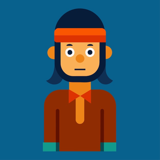 Anthropologist Vector Character in Flat Style