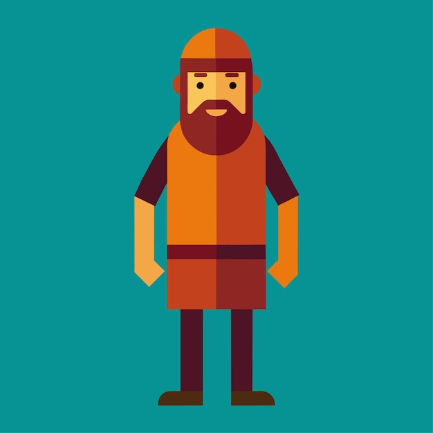 Anthropologist Vector Character in Flat Style