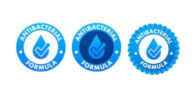 Anti bacterial and virus solution 3d shield icon White background