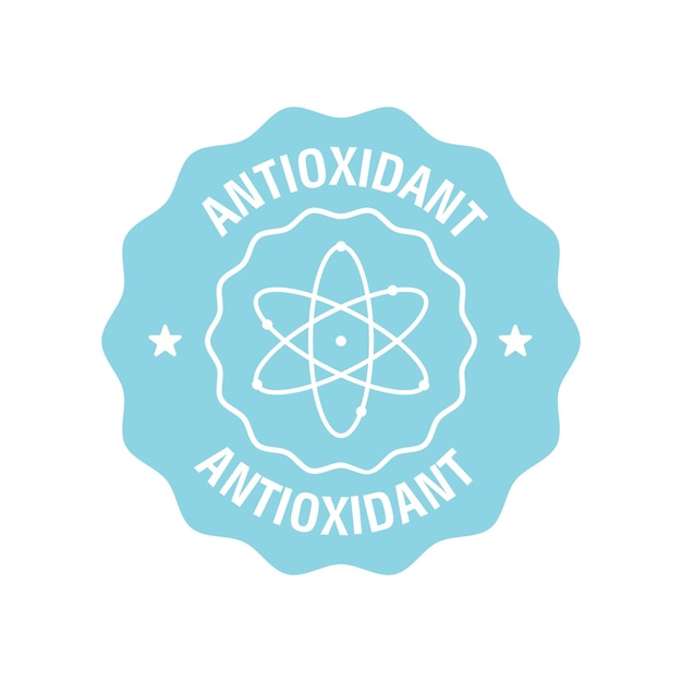 Antioxidant design logo template vector illustration