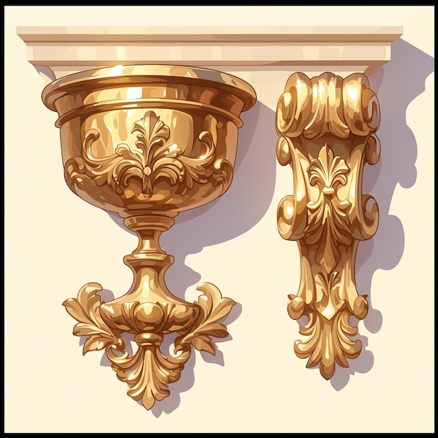 Antique Brassware Shines with Etched Details