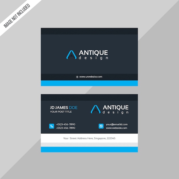 Antique business card template