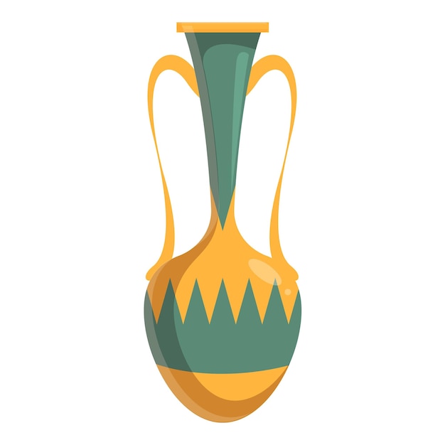 Vector antique greek vase showing traditional culture and art