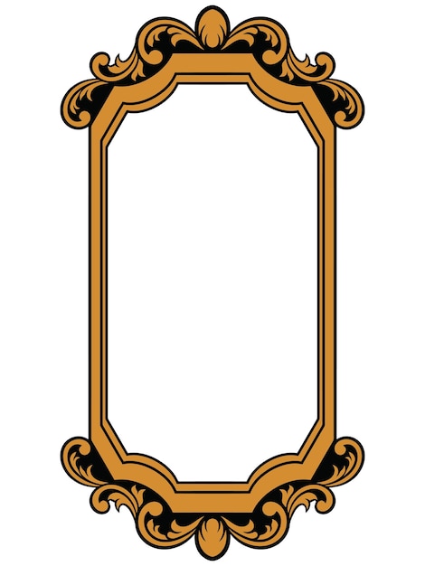 Antique mirror frame