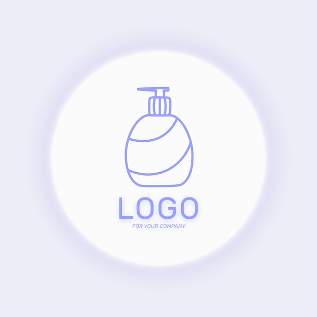 Antiseptic sanitizer logo Washing hands icon for web design or company lsolated vector illustration