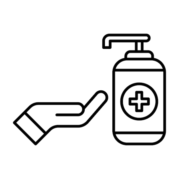 Antiseptic Vector Illustration Style