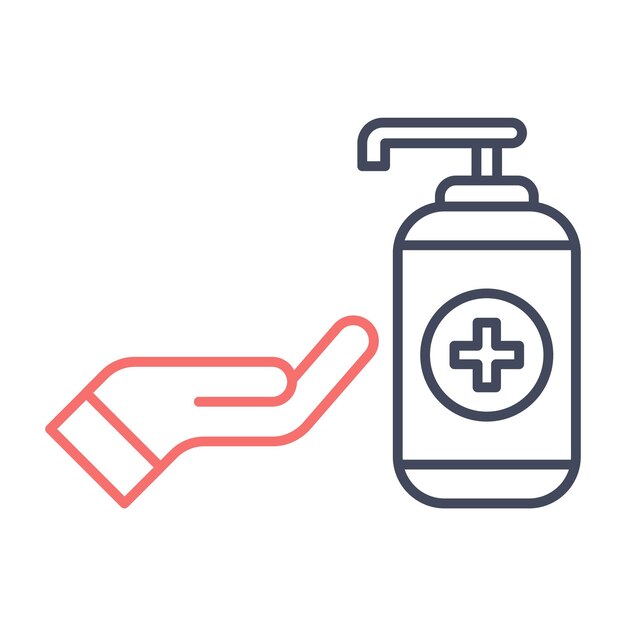 Antiseptic Vector Illustration Style