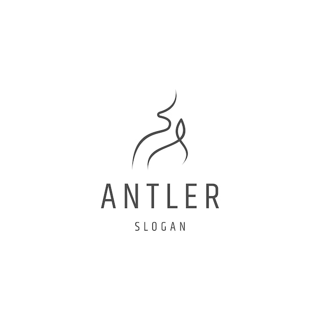 Antler logo icon design template