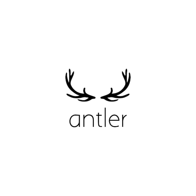 Antlers logo graphic design concept