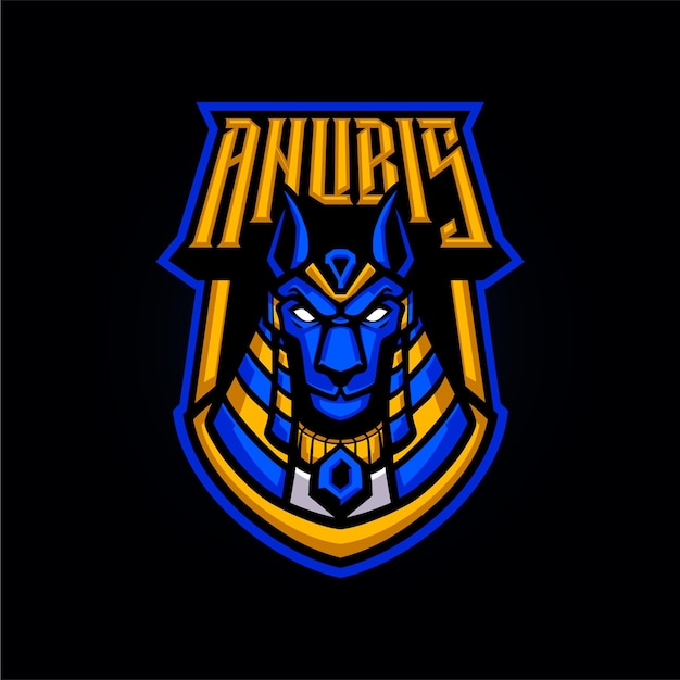 Anubis head mascot logo