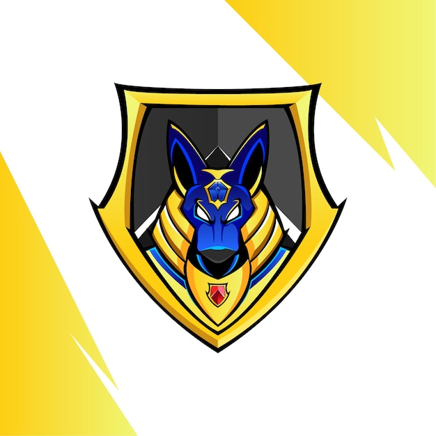 Anubis Mascot Esport Logo Illustration