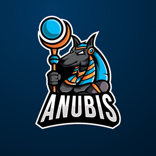 Anubis mascot esport logo 